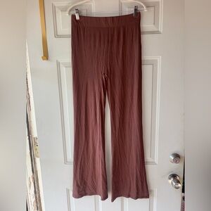 T/Ala brown flare leggings size XL